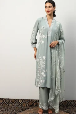 RANNA GILL Indian Tunic Sets-Addison Tunic Beige