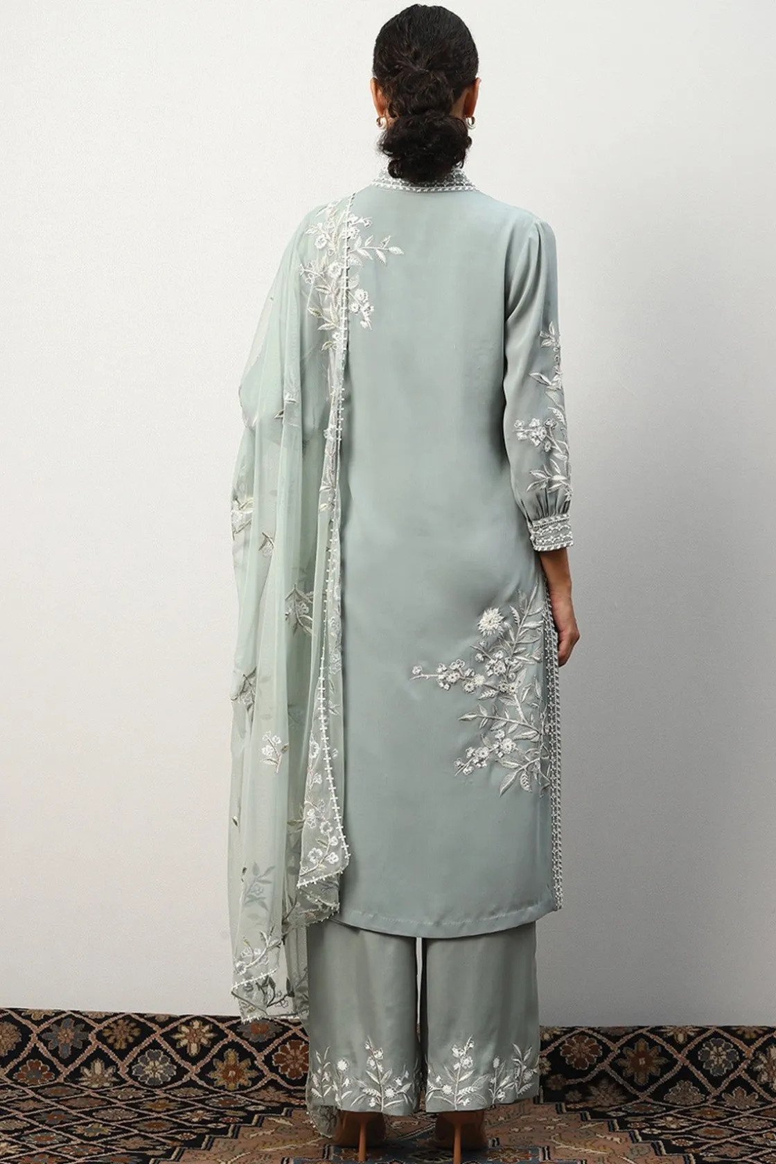 RANNA GILL Indian Tunic Sets-Addison Tunic Beige