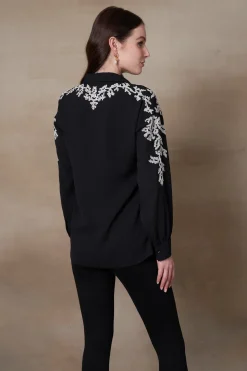 RANNA GILL Tops-Aisa Blouse Black