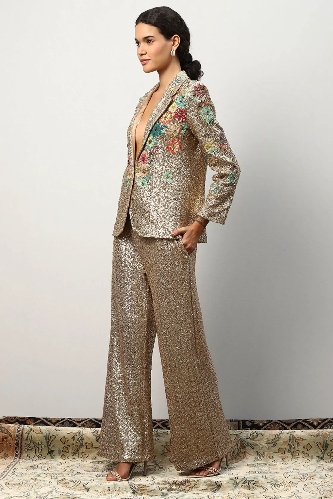 RANNA GILL Pants-Alisha Pekha In Dawn Pants Golden