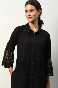 RANNA GILL Tunics-Amaya Tunic Black