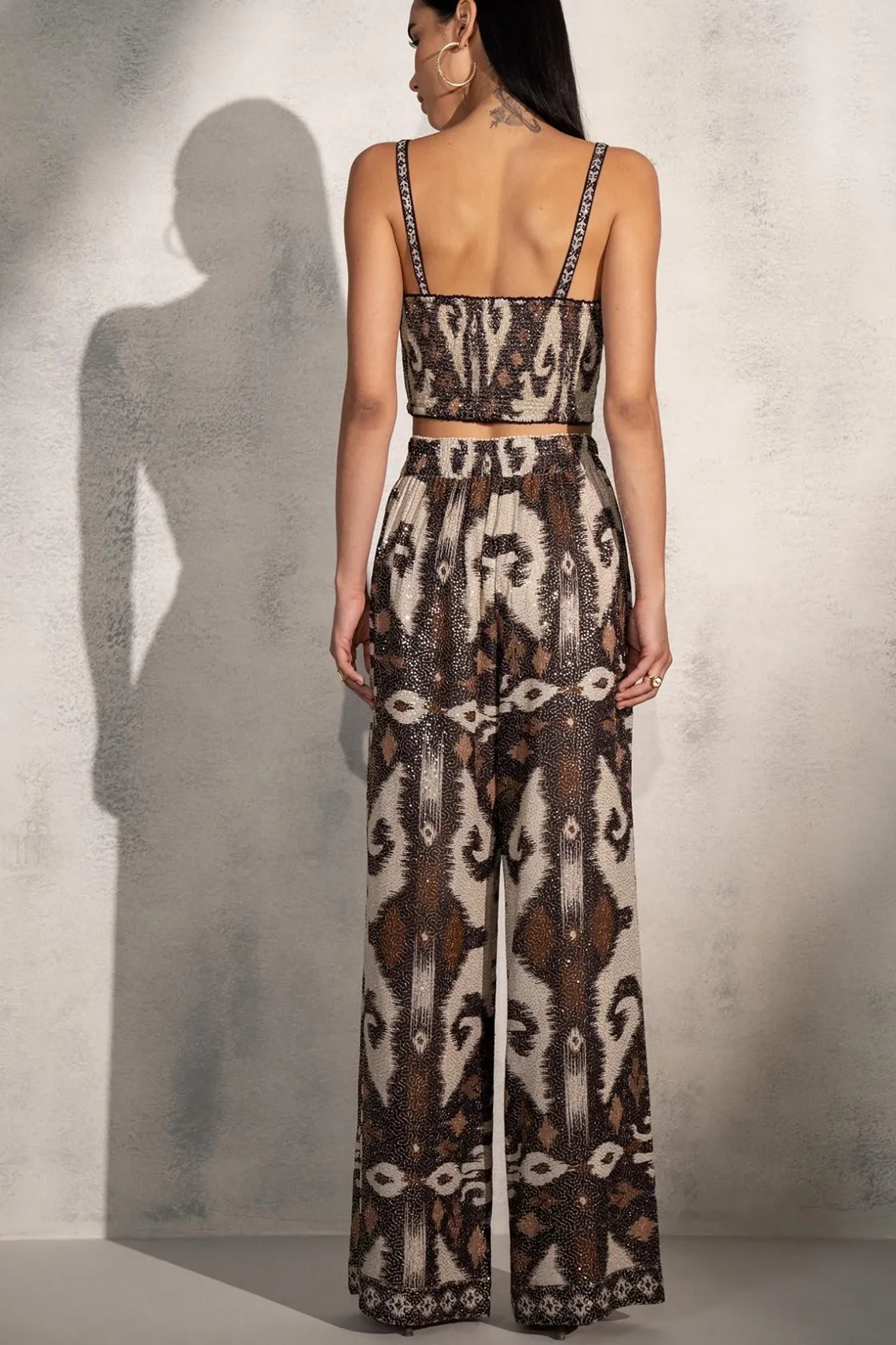 RANNA GILL Matching Sets-Amelia Pant Brown
