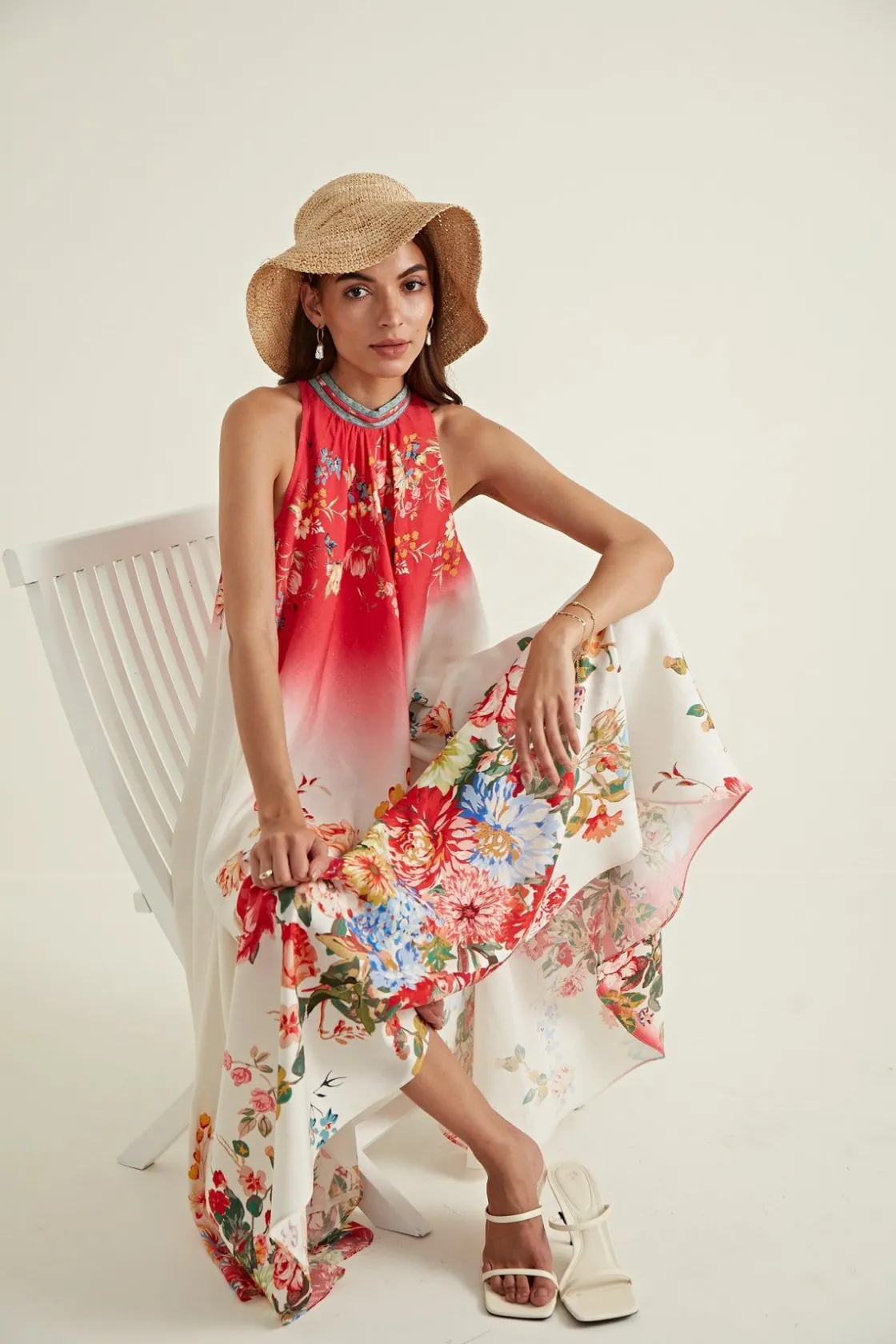 RANNA GILL Dresses-Amella Dress Ivory