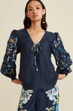 RANNA GILL Matching Sets-Aubery Matching Set Navy
