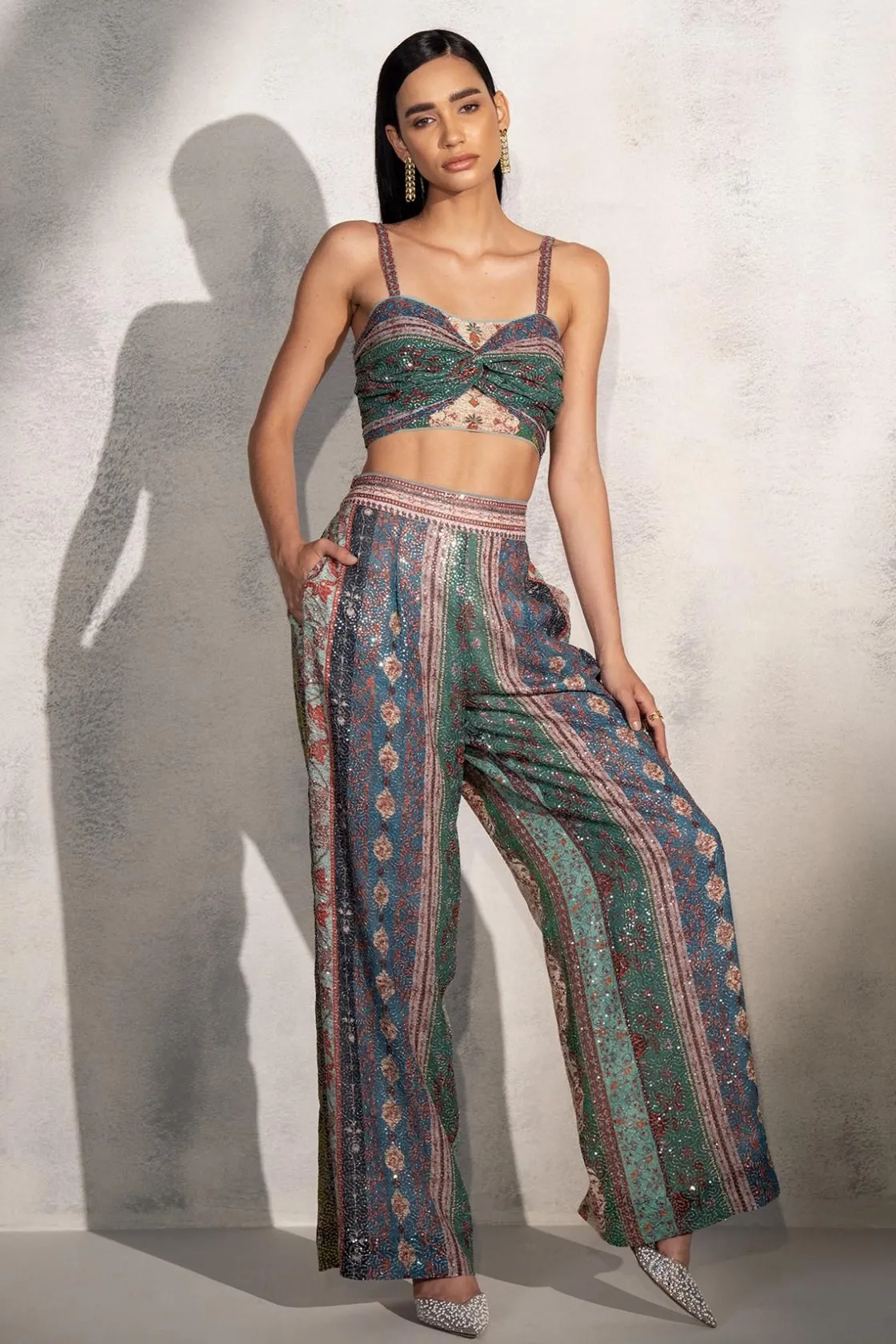 RANNA GILL Matching Sets-Azaria Bustier Multi