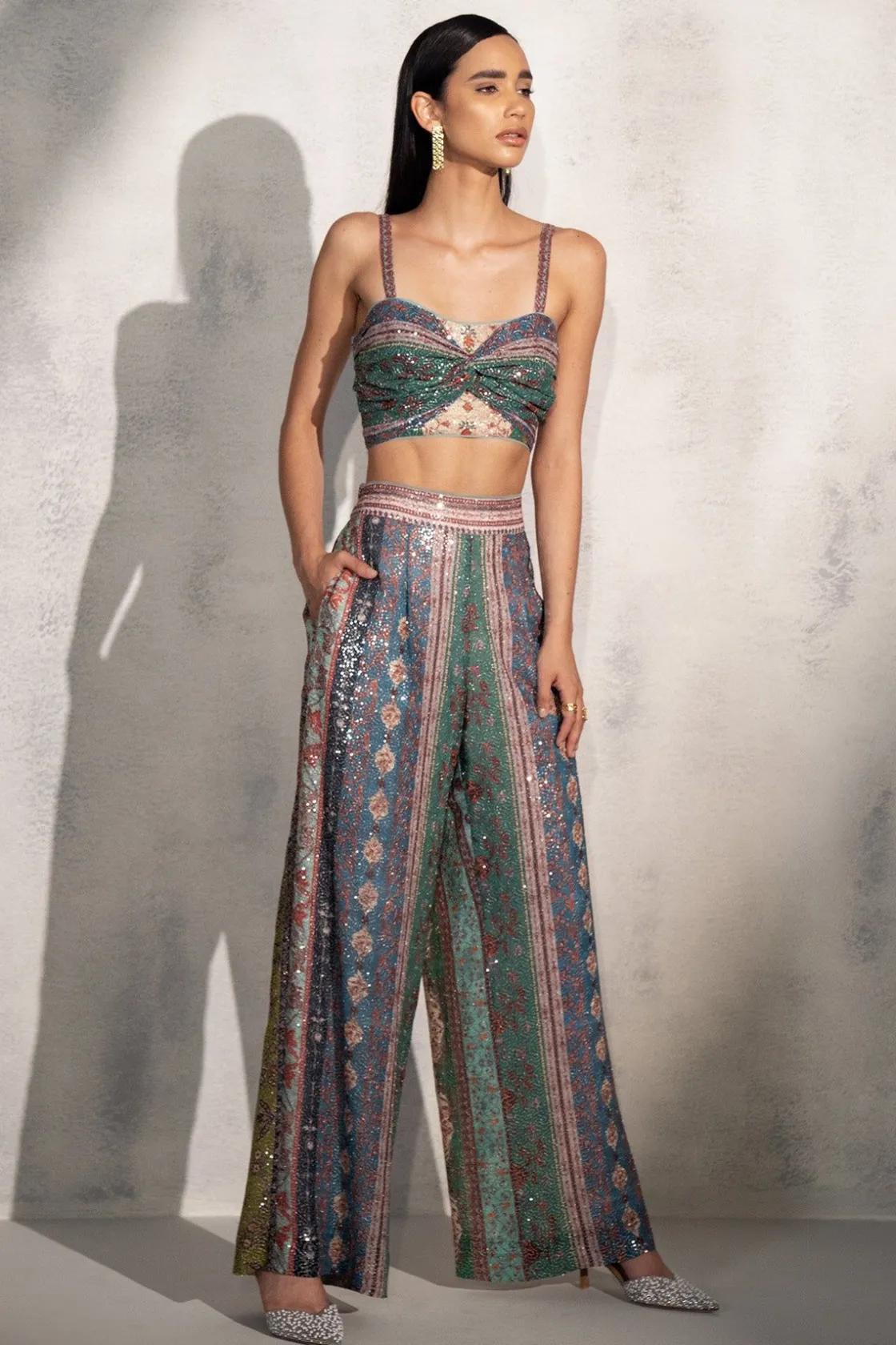 RANNA GILL Matching Sets-Azaria Bustier Multi