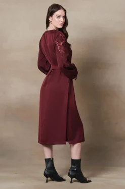 RANNA GILL Dresses-Bella Dress Oxblood