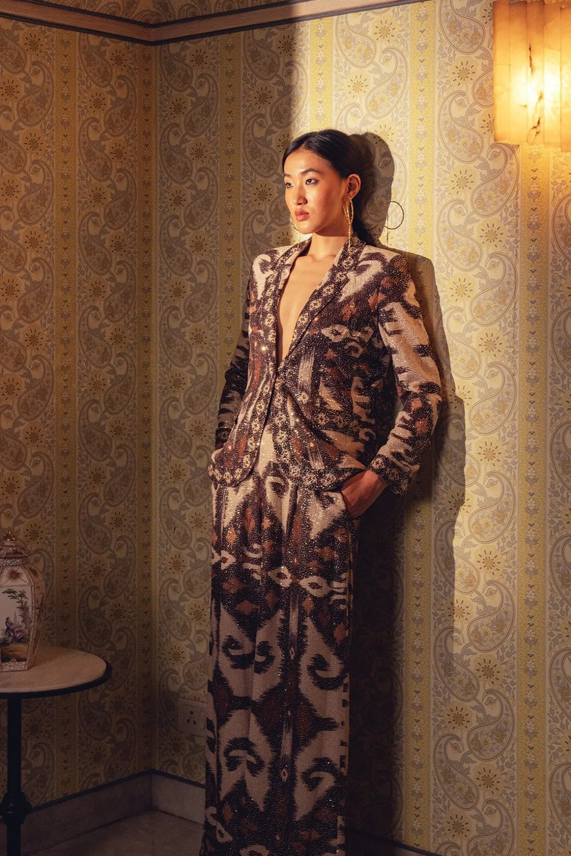 RANNA GILL Matching Sets-Blair Jacket Brown
