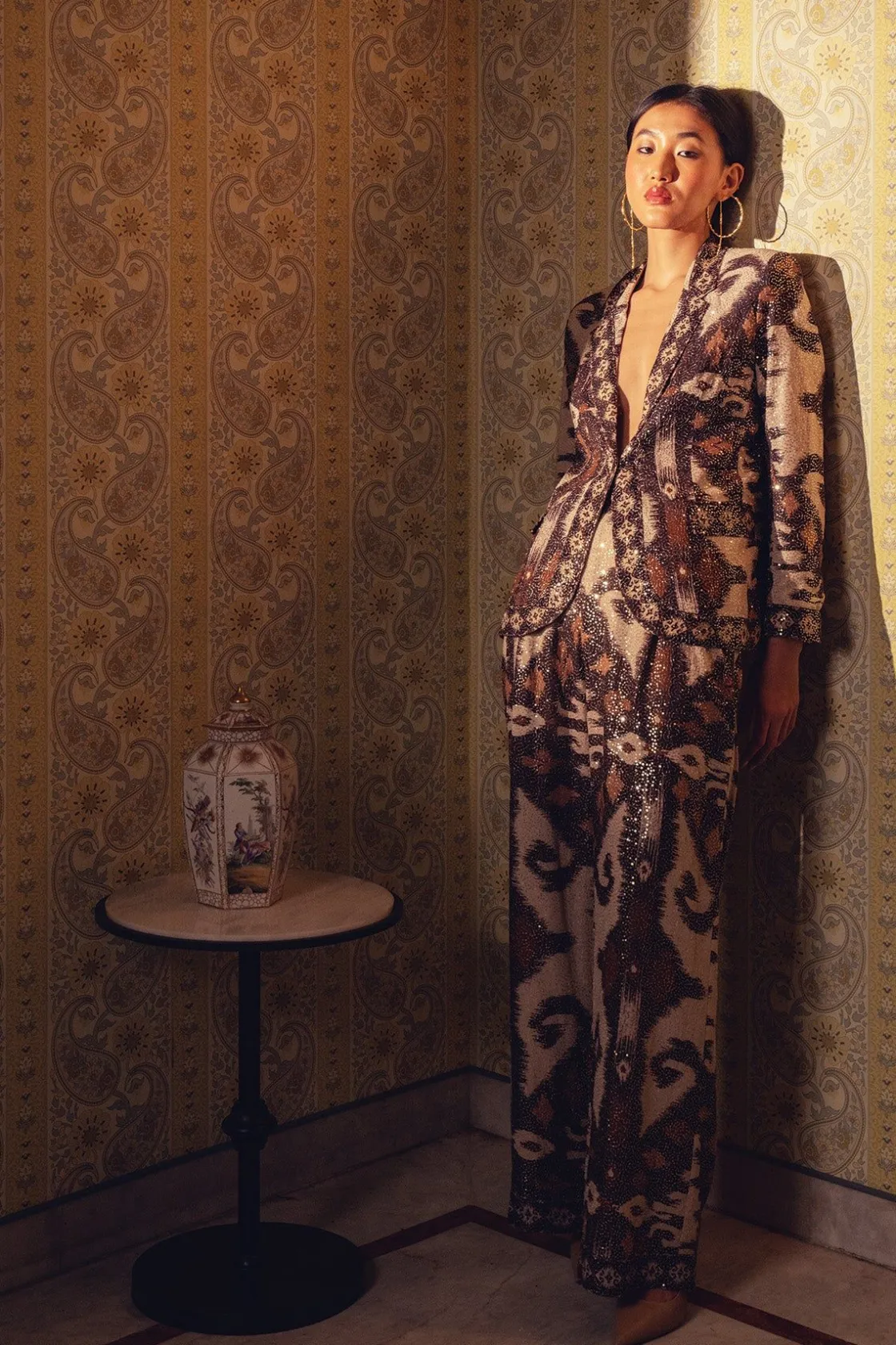 RANNA GILL Matching Sets-Blair Jacket Brown