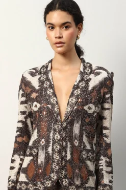 RANNA GILL Matching Sets-Blair Jacket Brown