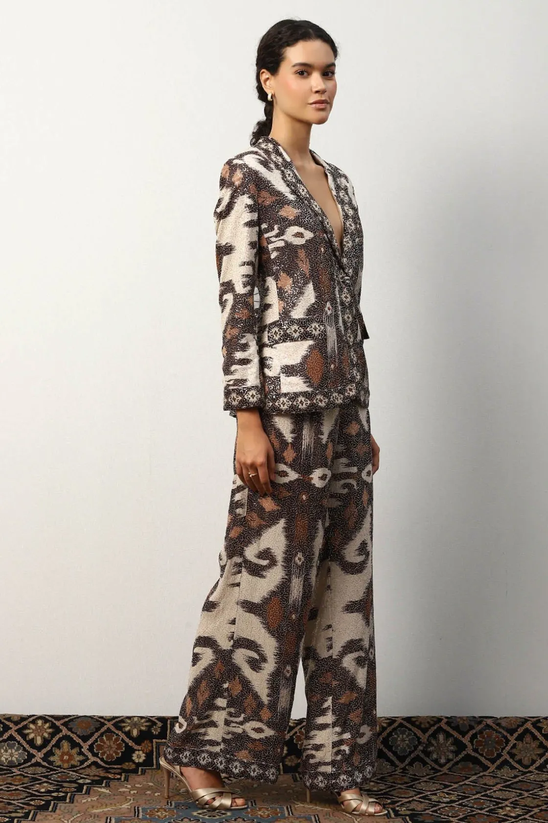 RANNA GILL Matching Sets-Blair Jacket Brown