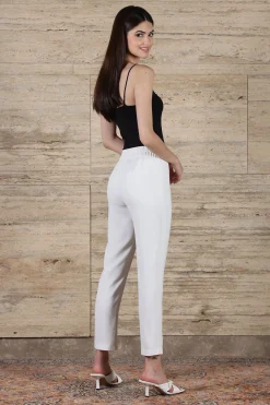 RANNA GILL Classic Pants-Camilla Pant White