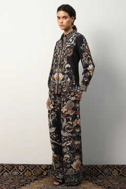 RANNA GILL Matching Sets-Celia Blouse Black