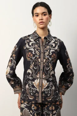 RANNA GILL Tops-Celia Blouse Black