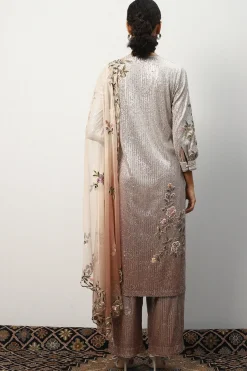 RANNA GILL Indian Tunic Sets-Cienna Tunic Set Grey