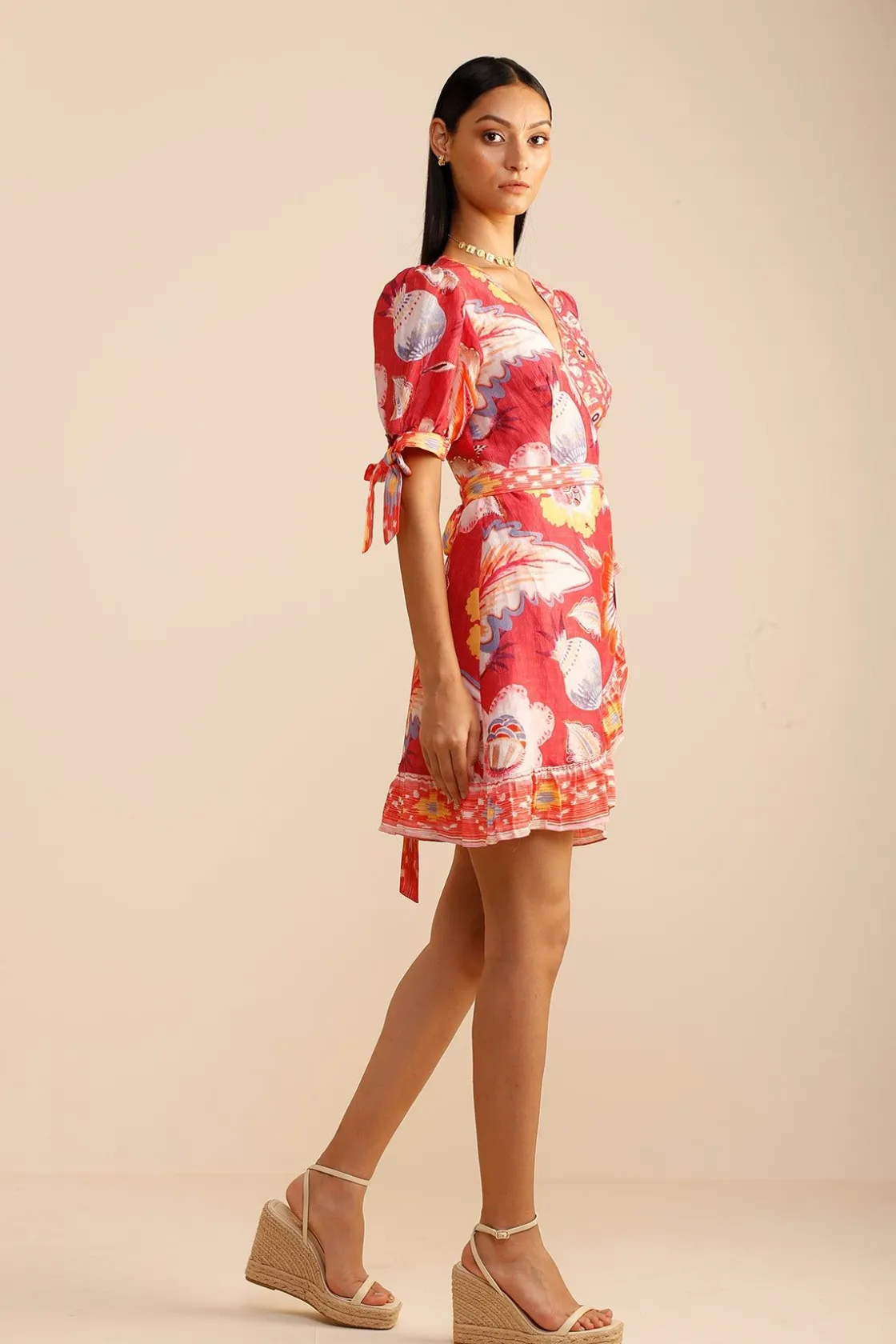 RANNA GILL Dresses-Claire Dress Coral