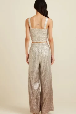 RANNA GILL Pants-Cleo Pants Beige Ombrey