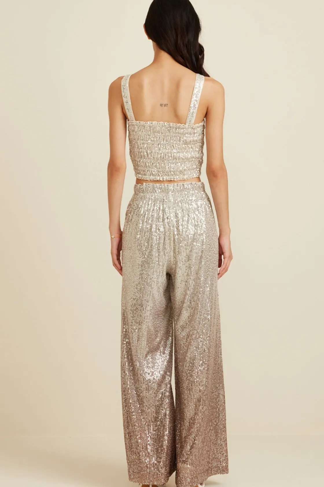 RANNA GILL Pants-Cleo Pants Beige Ombrey