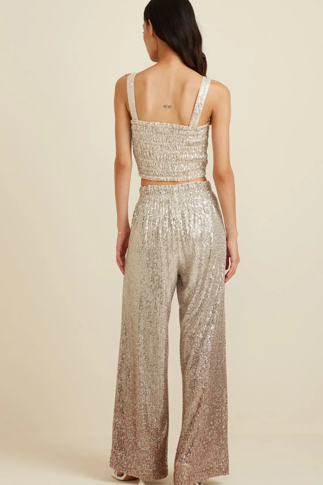 RANNA GILL Pants-Cleo Pants Beige Ombrey