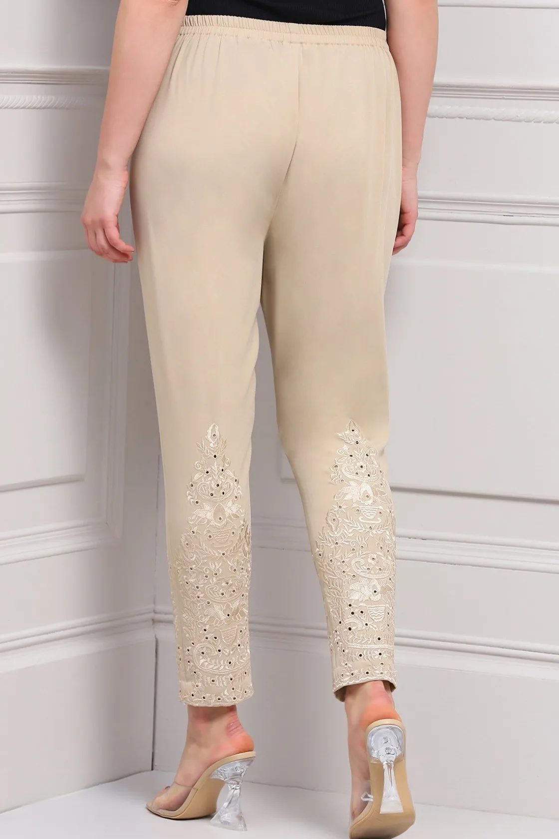 RANNA GILL Classic Pants-Diana Pant Beige