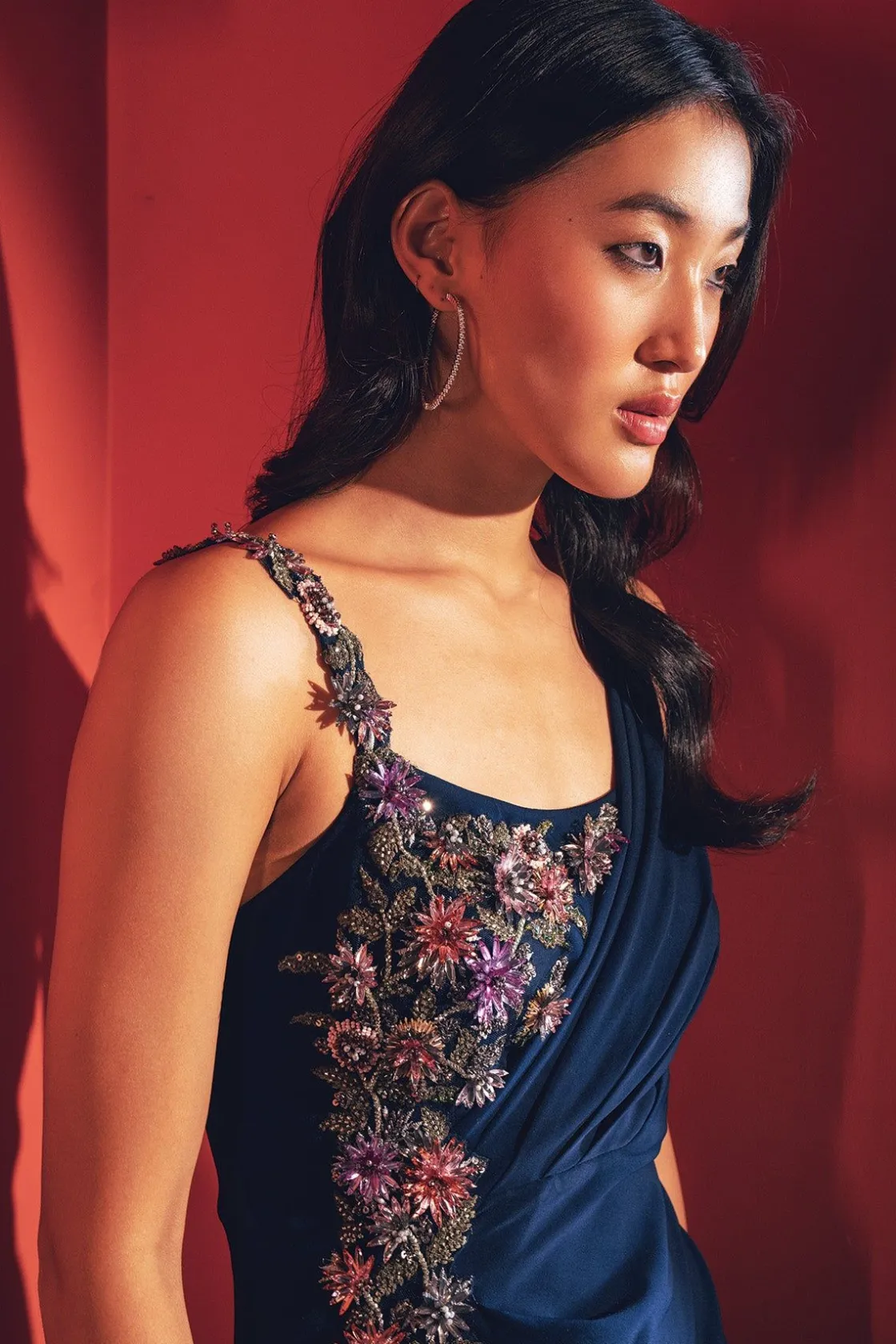 RANNA GILL Dresses-Eliana Gown Navy