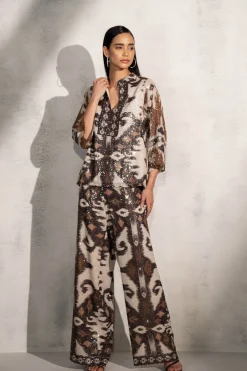 RANNA GILL Matching Sets-Elleson Blouse Brown