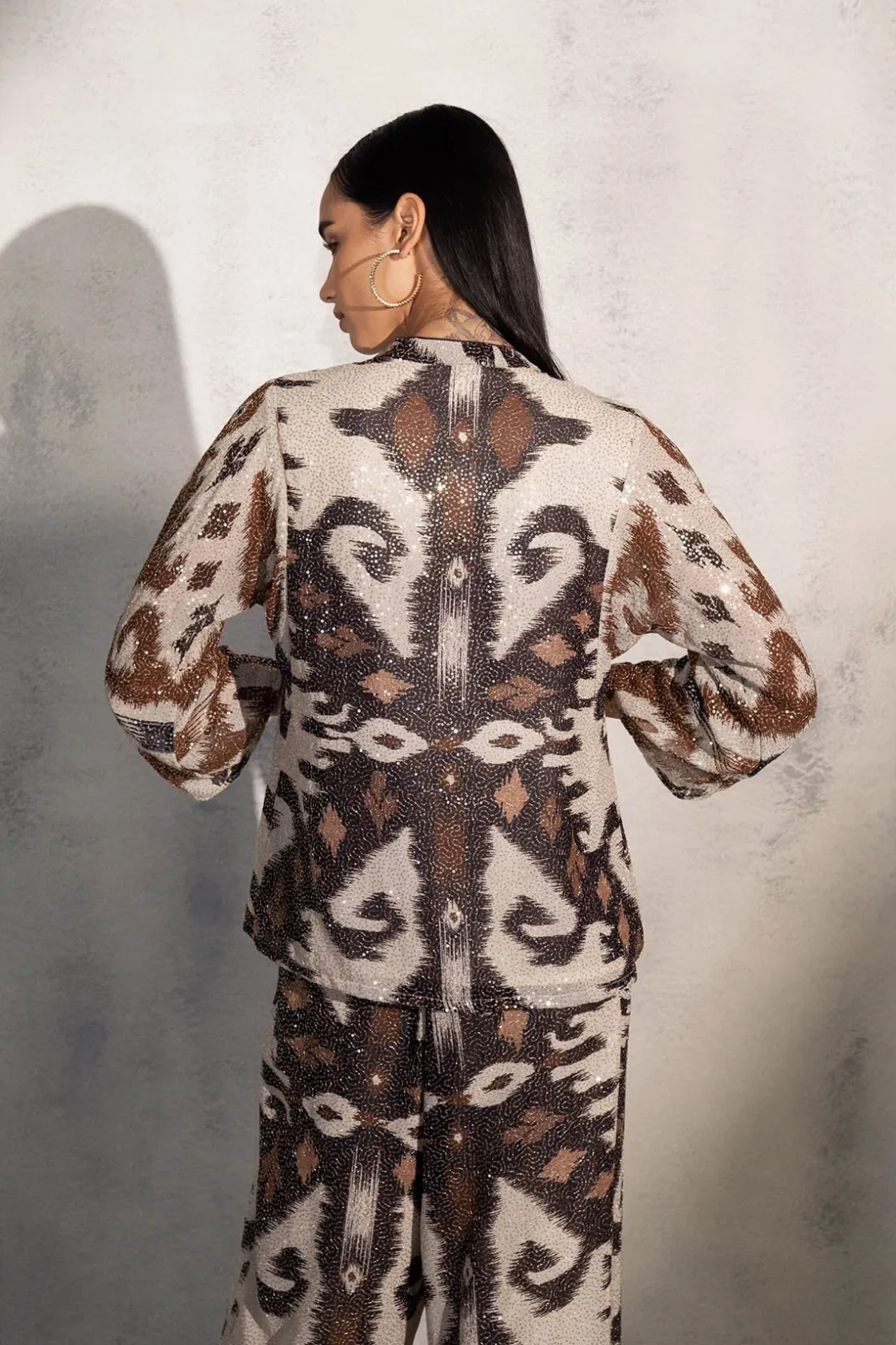 RANNA GILL Matching Sets-Elleson Blouse Brown