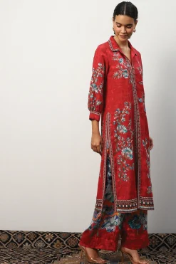 RANNA GILL Tunics-Eloise Tunic Red