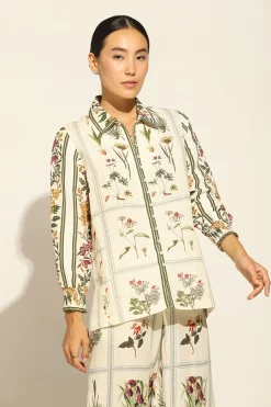 RANNA GILL Tops-Emma Blouse Off White