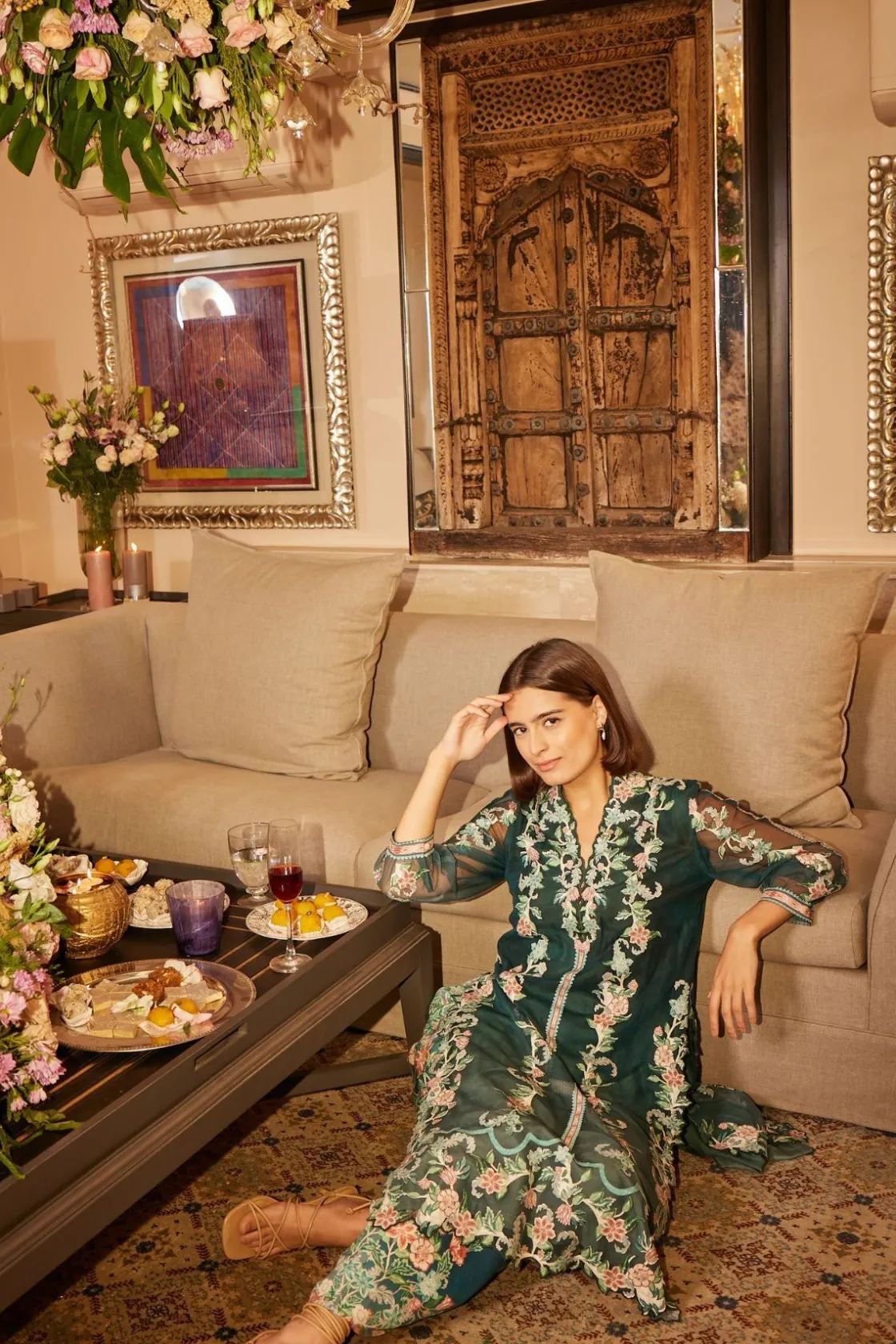 RANNA GILL Tunics-Emory Tunic Teal Forest