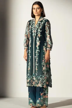 RANNA GILL Tunics-Emory Tunic Teal Forest