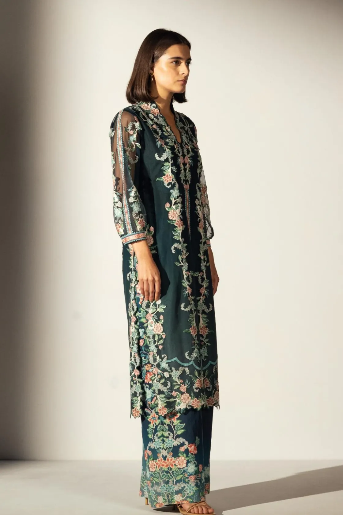 RANNA GILL Tunics-Emory Tunic Teal Forest