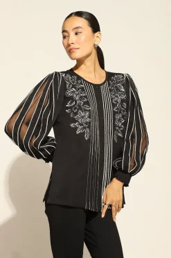 RANNA GILL Tops-Hera Blouse Black