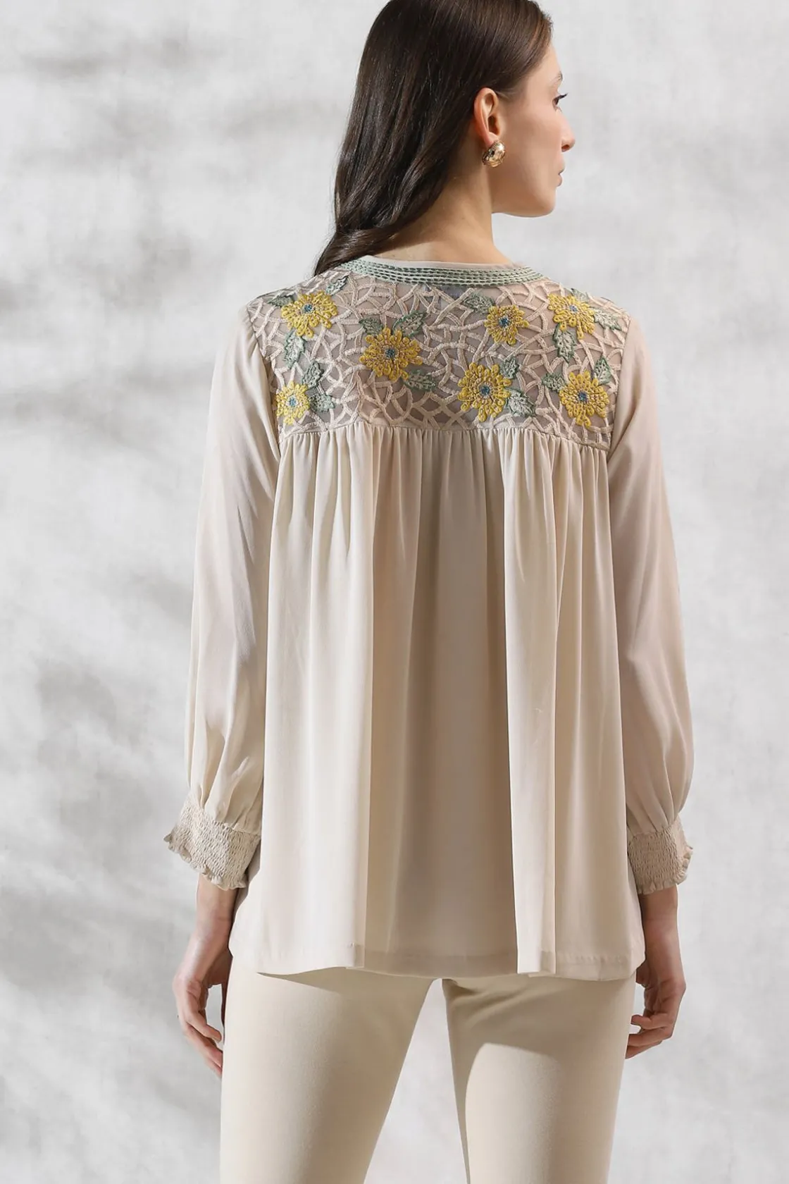 RANNA GILL Tops-Indya Blouse Birch