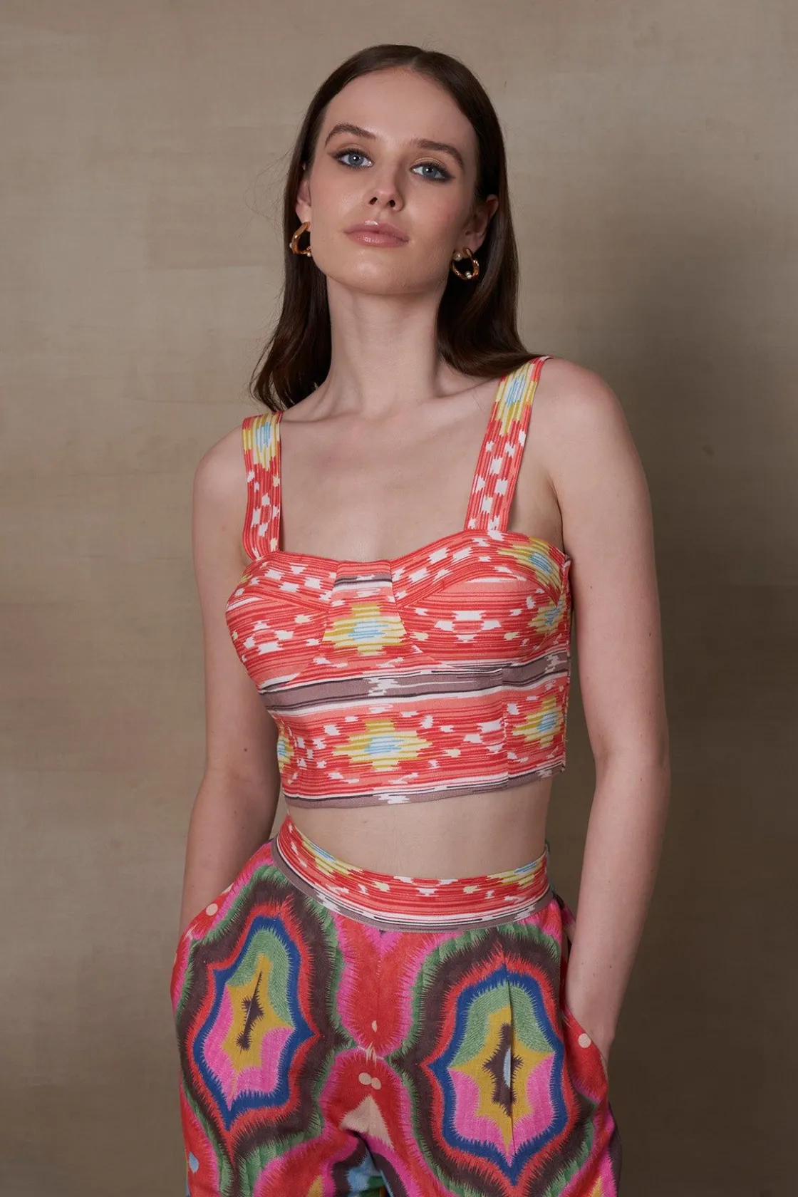 RANNA GILL Tops-Iris Corset Multi