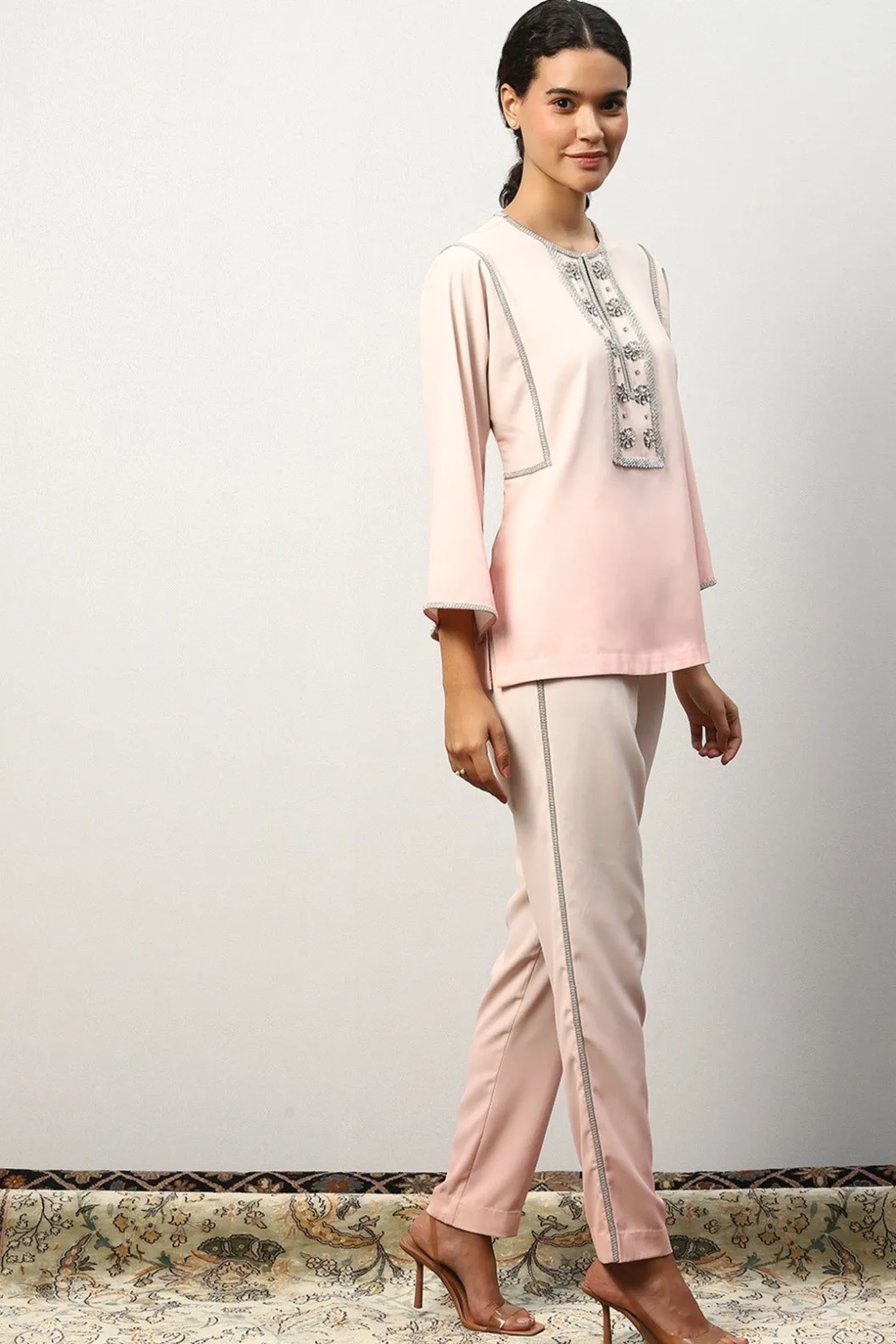 RANNA GILL Matching Sets-Isla Matcing Set Peach