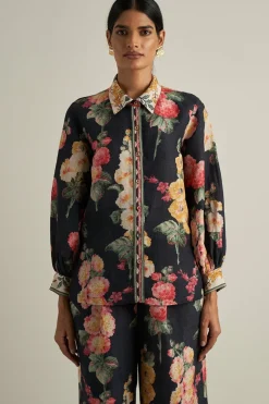 RANNA GILL Tops-Janis Blouse Black
