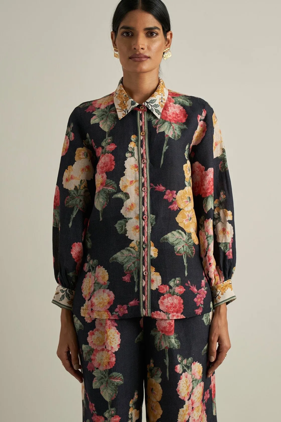 RANNA GILL Tops-Janis Blouse Black