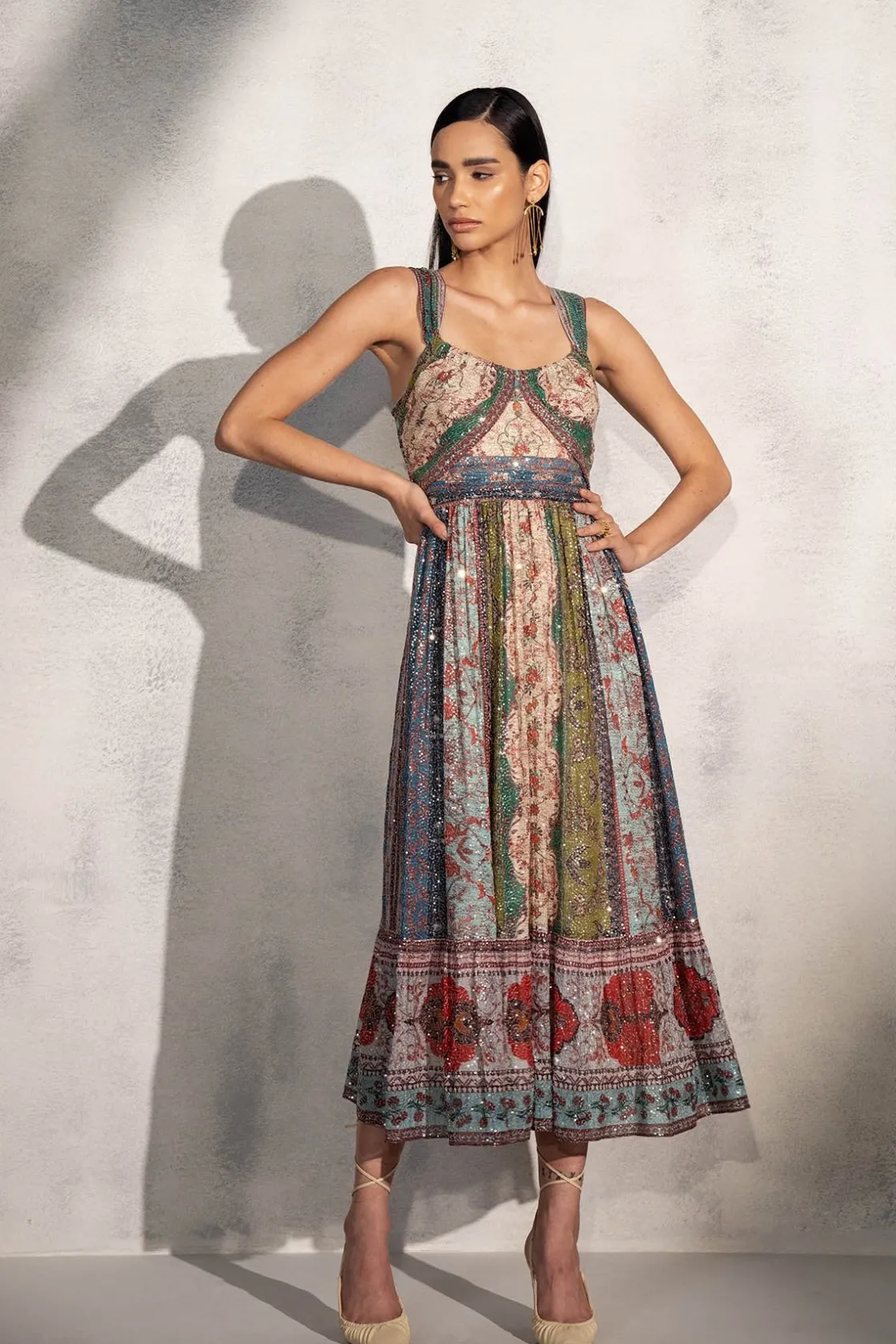RANNA GILL Dresses-Koel Puri In Crystal Dress Multi