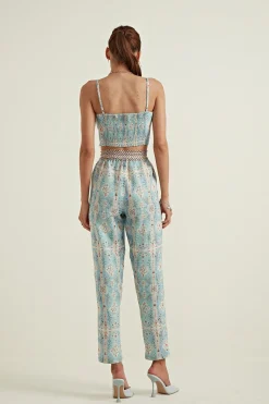 RANNA GILL Matching Sets-Leah Bustier Blue