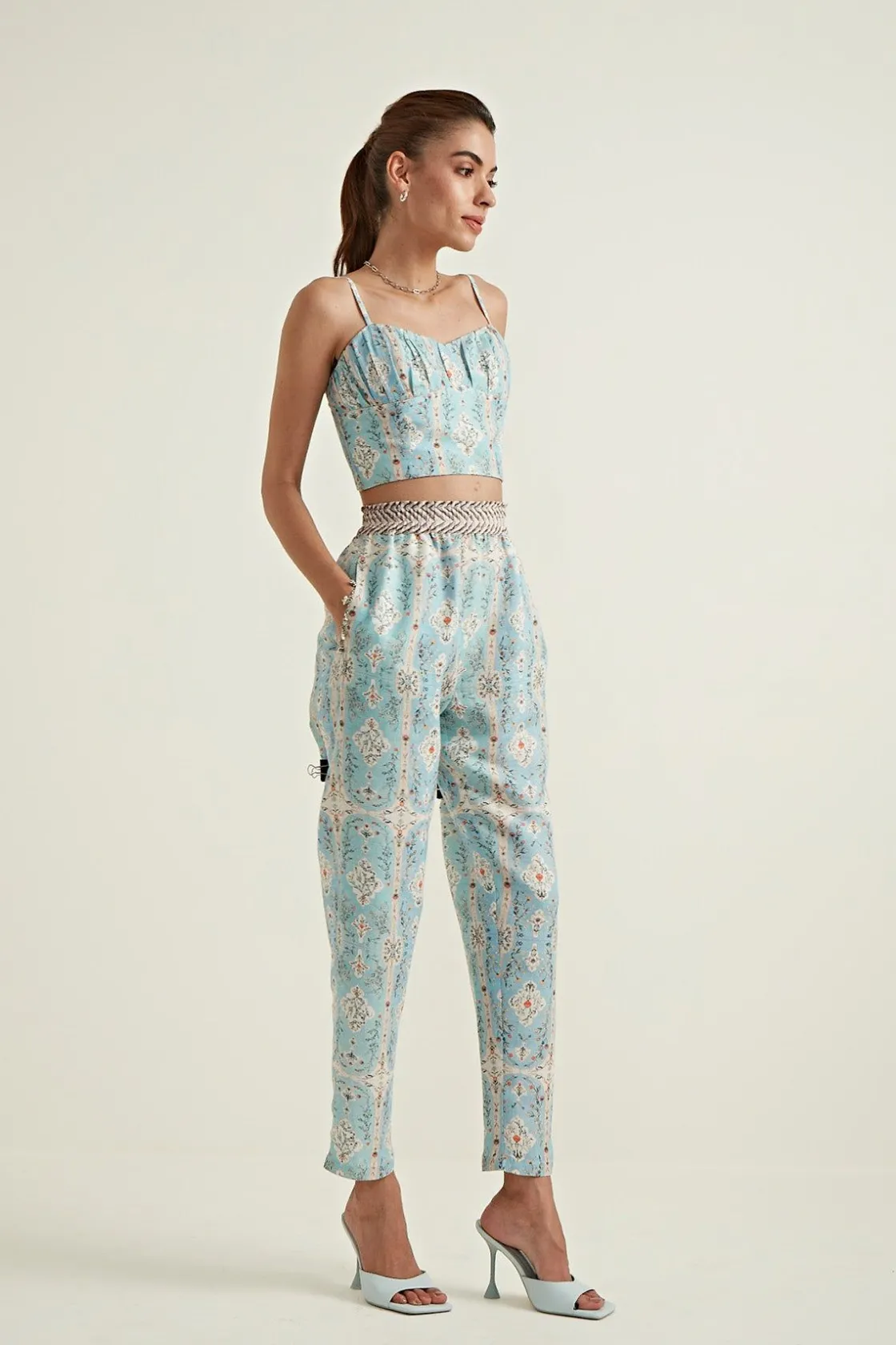 RANNA GILL Tops-Leah Bustier Blue