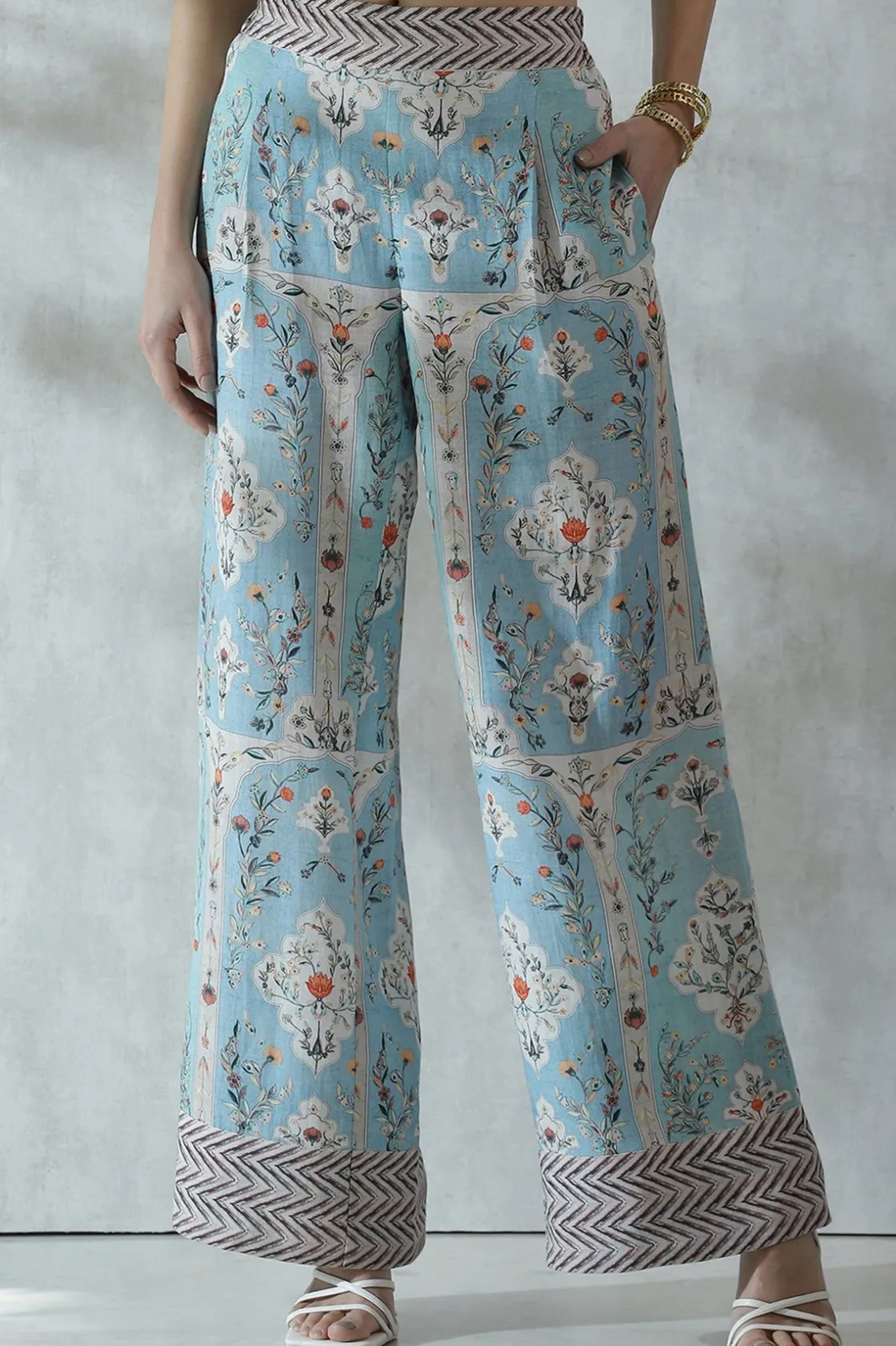 RANNA GILL Pants-Louise Pant Blue