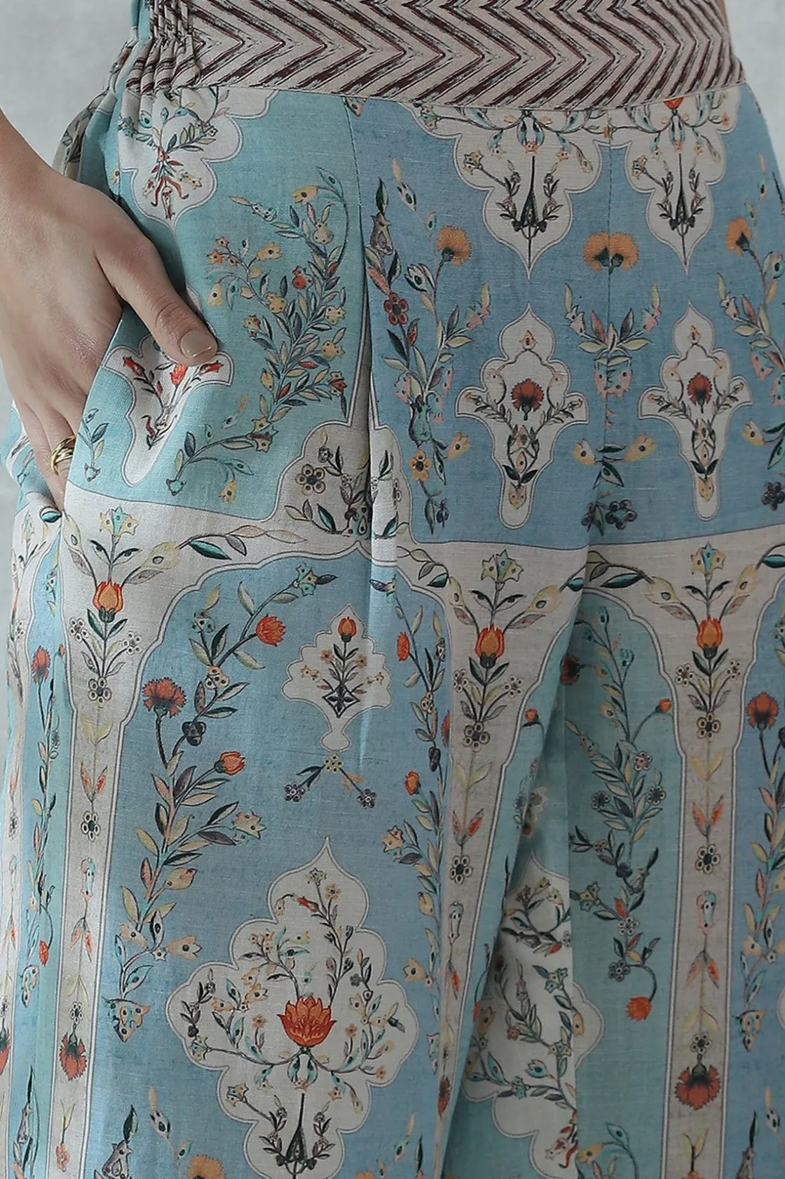 RANNA GILL Pants-Louise Pant Blue