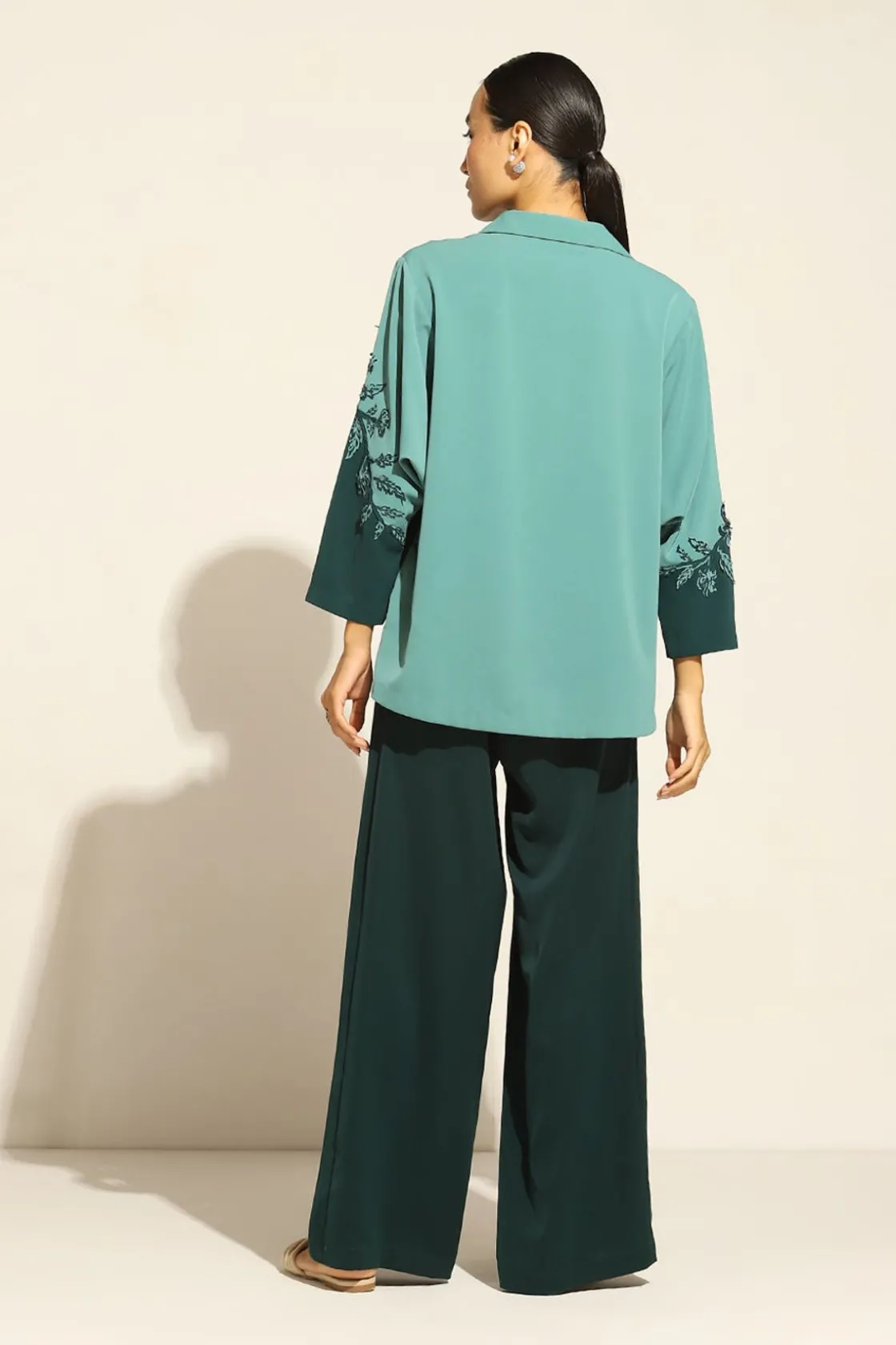 RANNA GILL Matching Sets-Lucia Matching Set Teal Forest