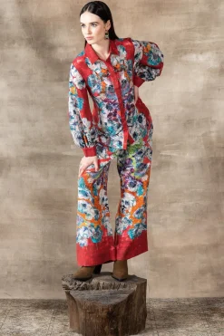 RANNA GILL Matching Sets-Lucy Pant Red