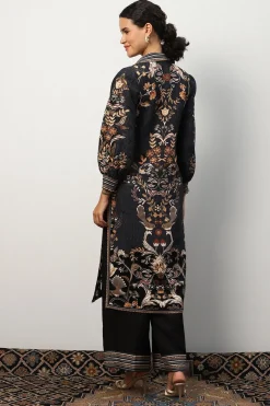 RANNA GILL Tunics-Mariana Tunic Set Black