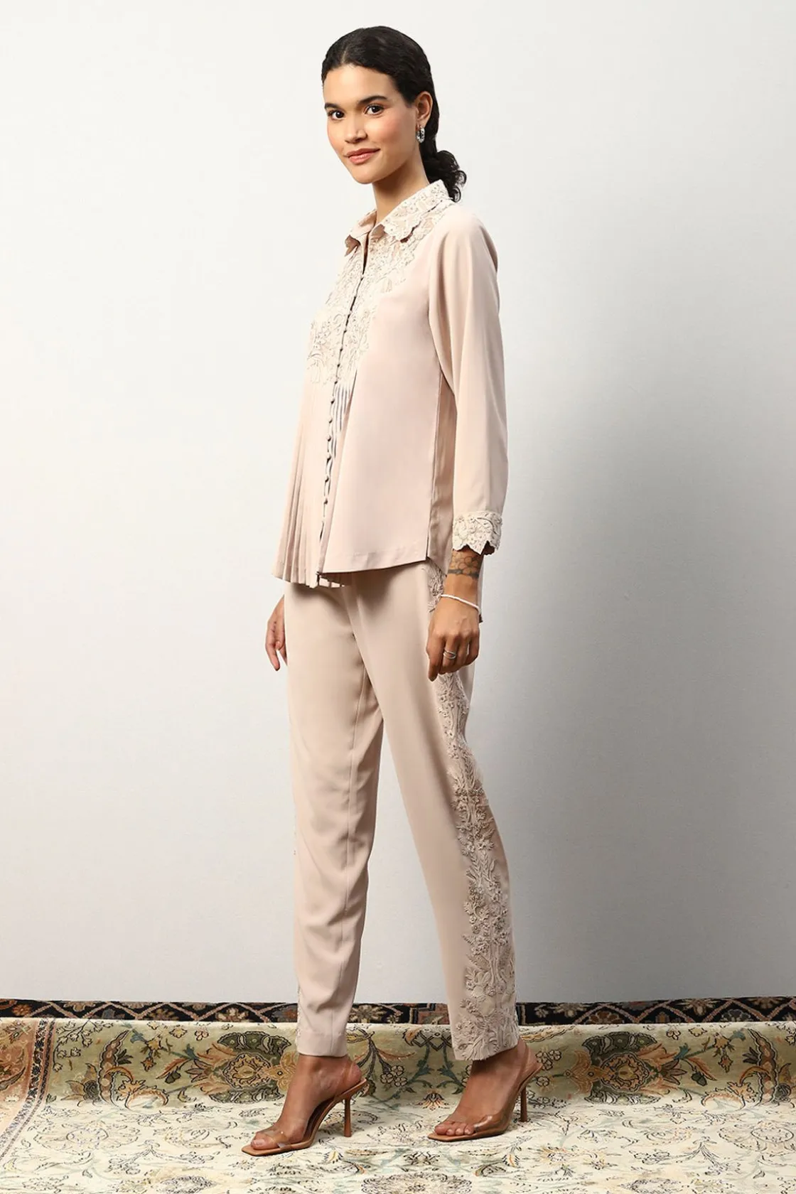 RANNA GILL Matching Sets-Milo Matching Set Beige
