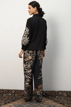 RANNA GILL Matching Sets-Molly Blouse Black