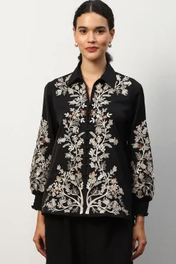 RANNA GILL Tops-Molly Blouse Black