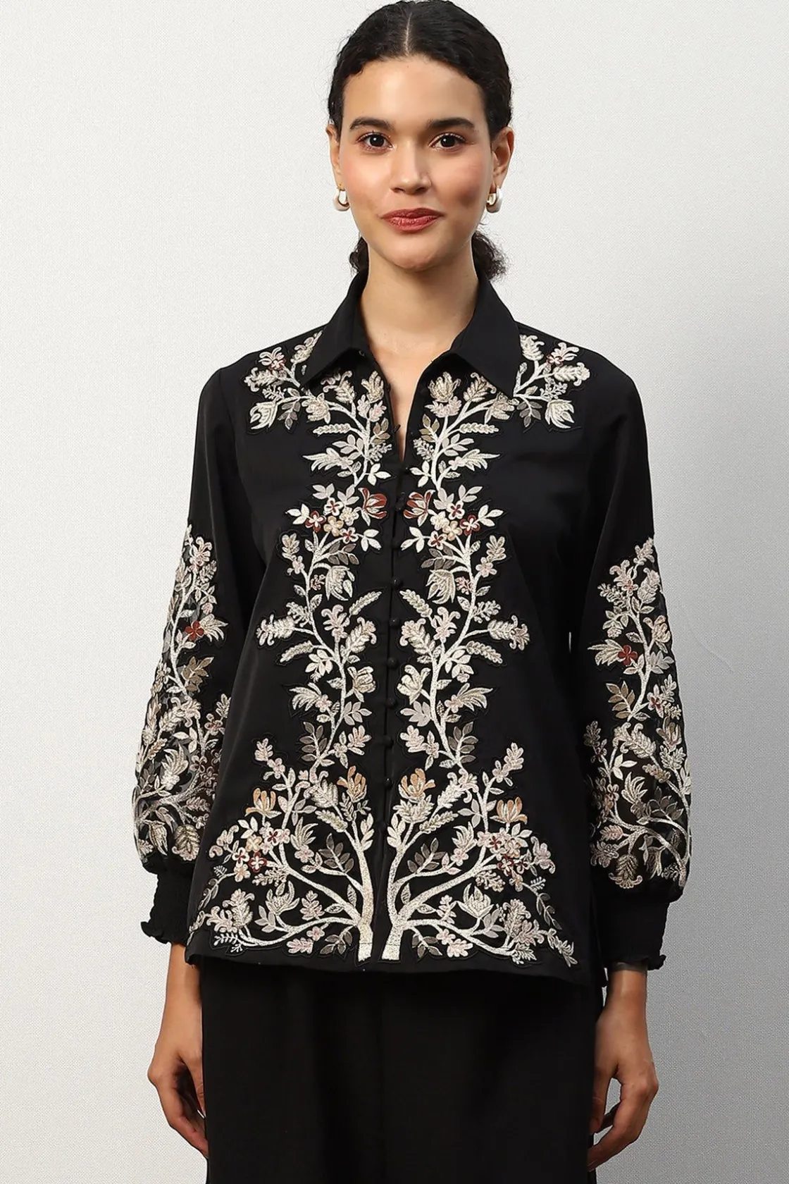 RANNA GILL Tops-Molly Blouse Black